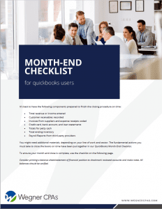 month-end checklist cover