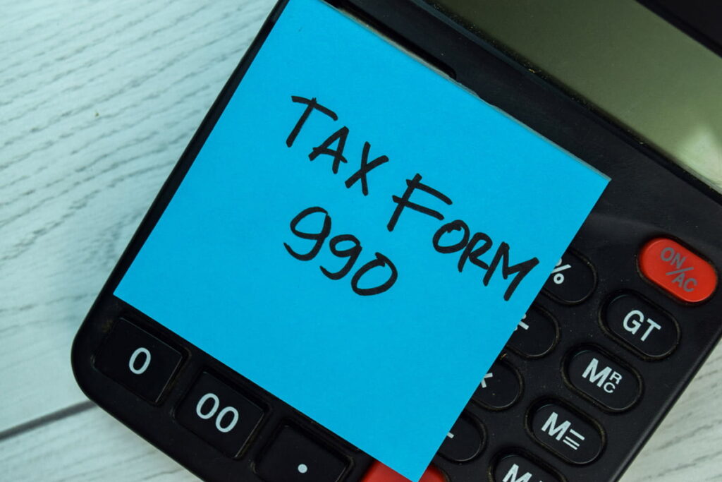 post it note on calculator