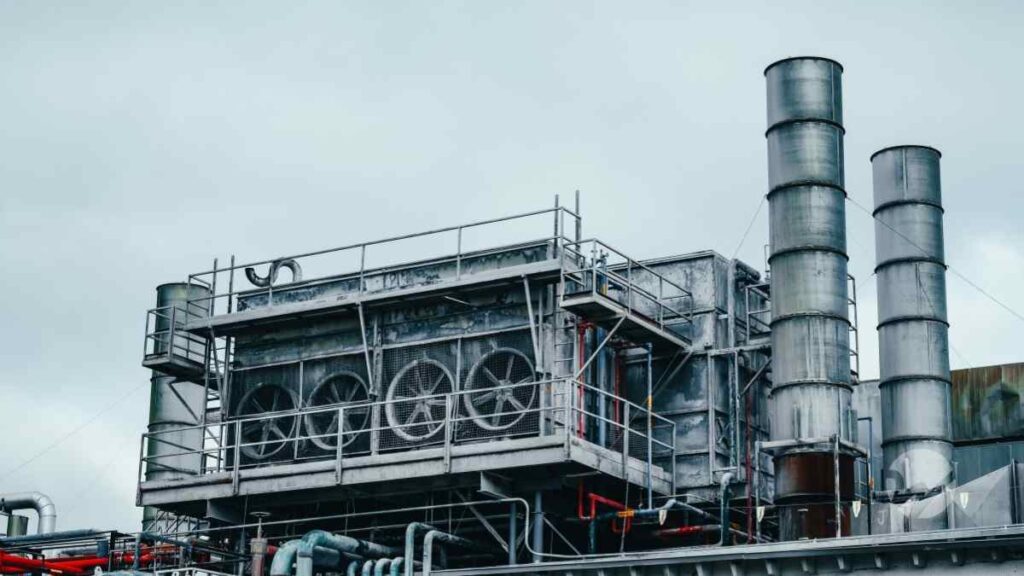 Outside view of a manufacturing facility